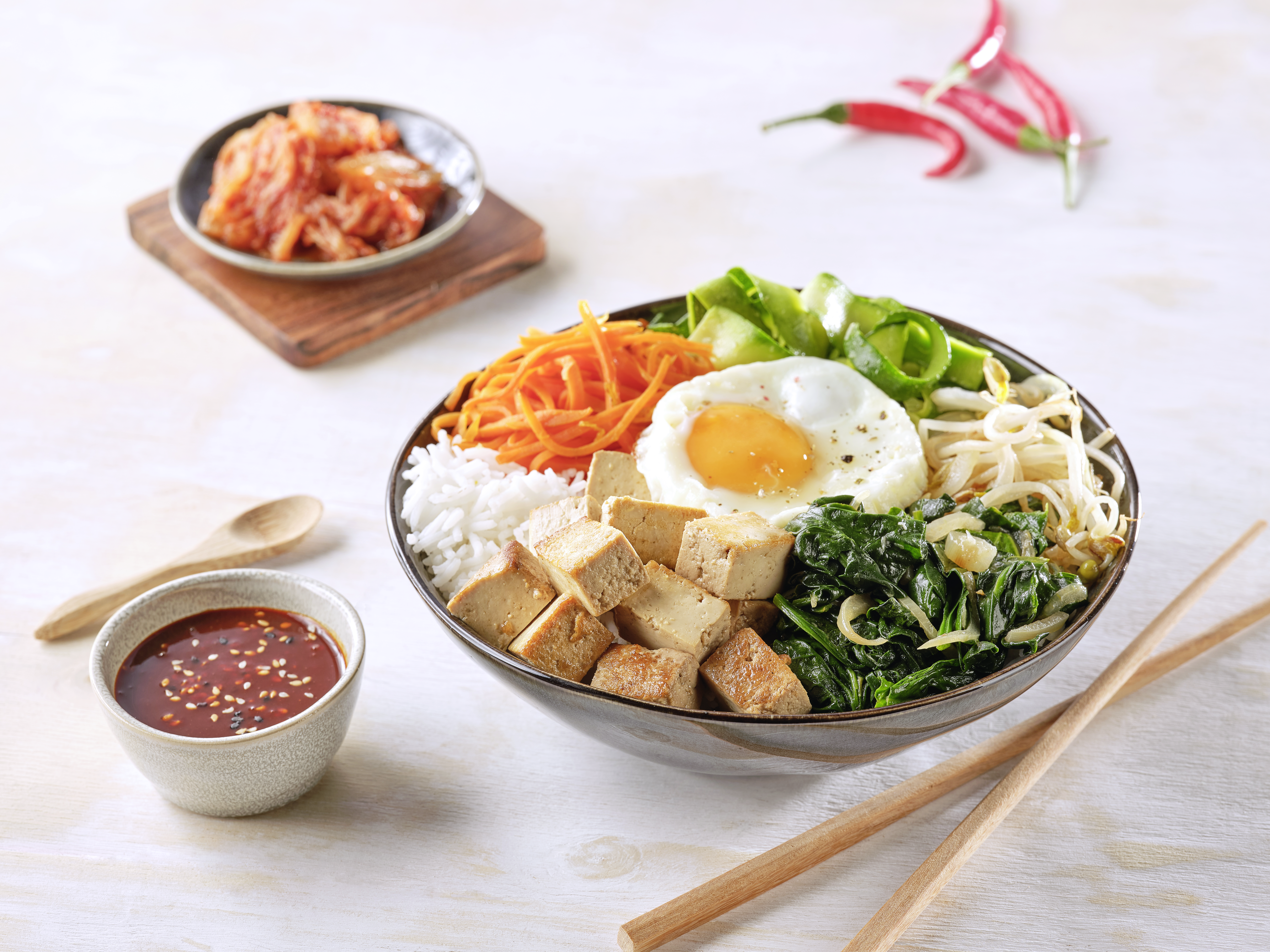 Bibimbap au tofu Bibimbap au tofu